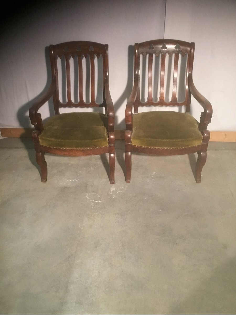 paire de fauteuils restauration