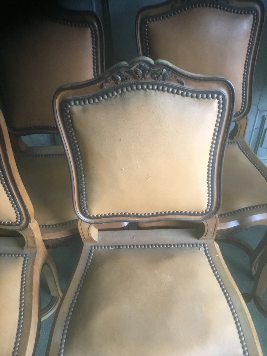 8 chaises style Louis XV-photo-3