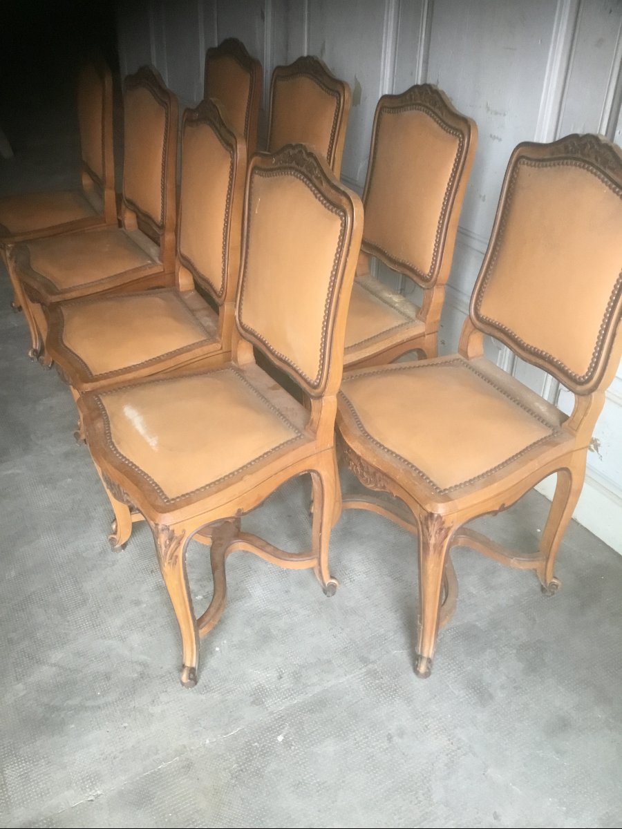 8 chaises style Louis XV-photo-4