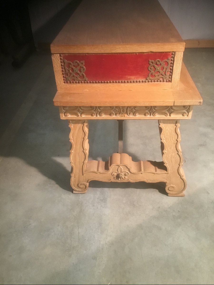 Large Art Deco Console Table-photo-7