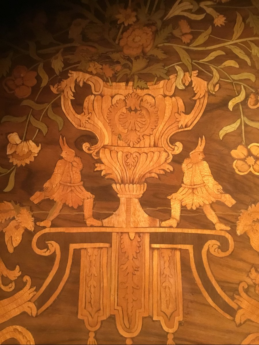 Marquetry Coffee Table-photo-4