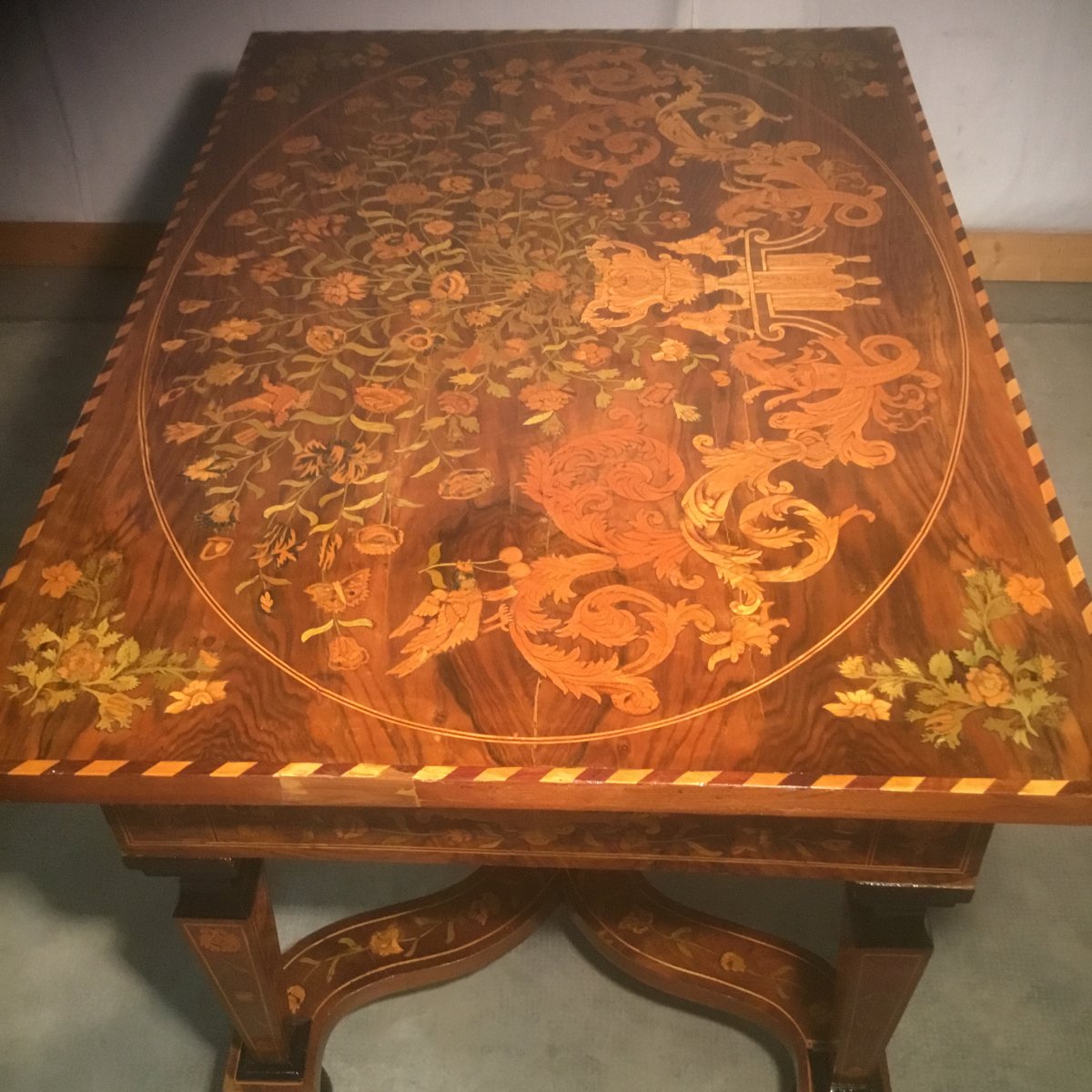Marquetry Coffee Table-photo-4