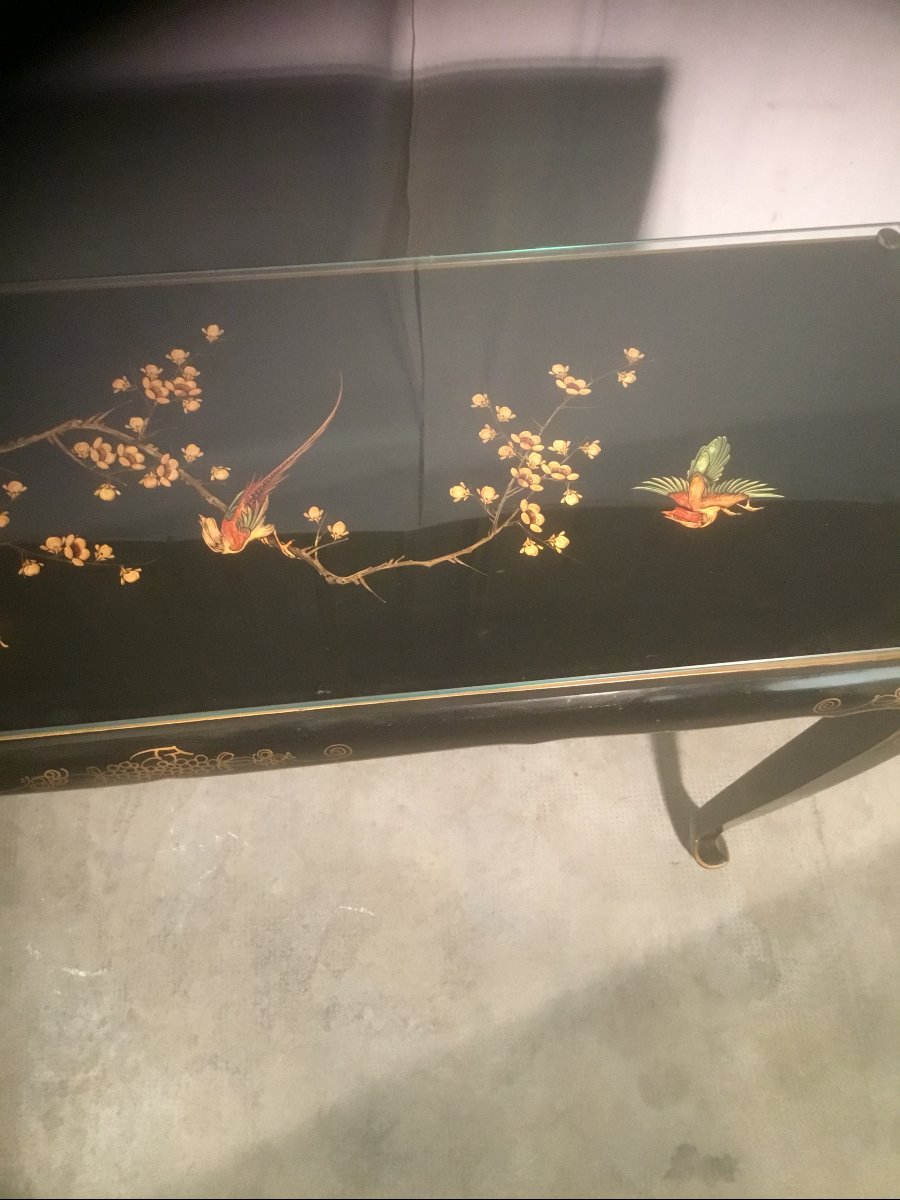 Chinese Lacquer Console Table-photo-3
