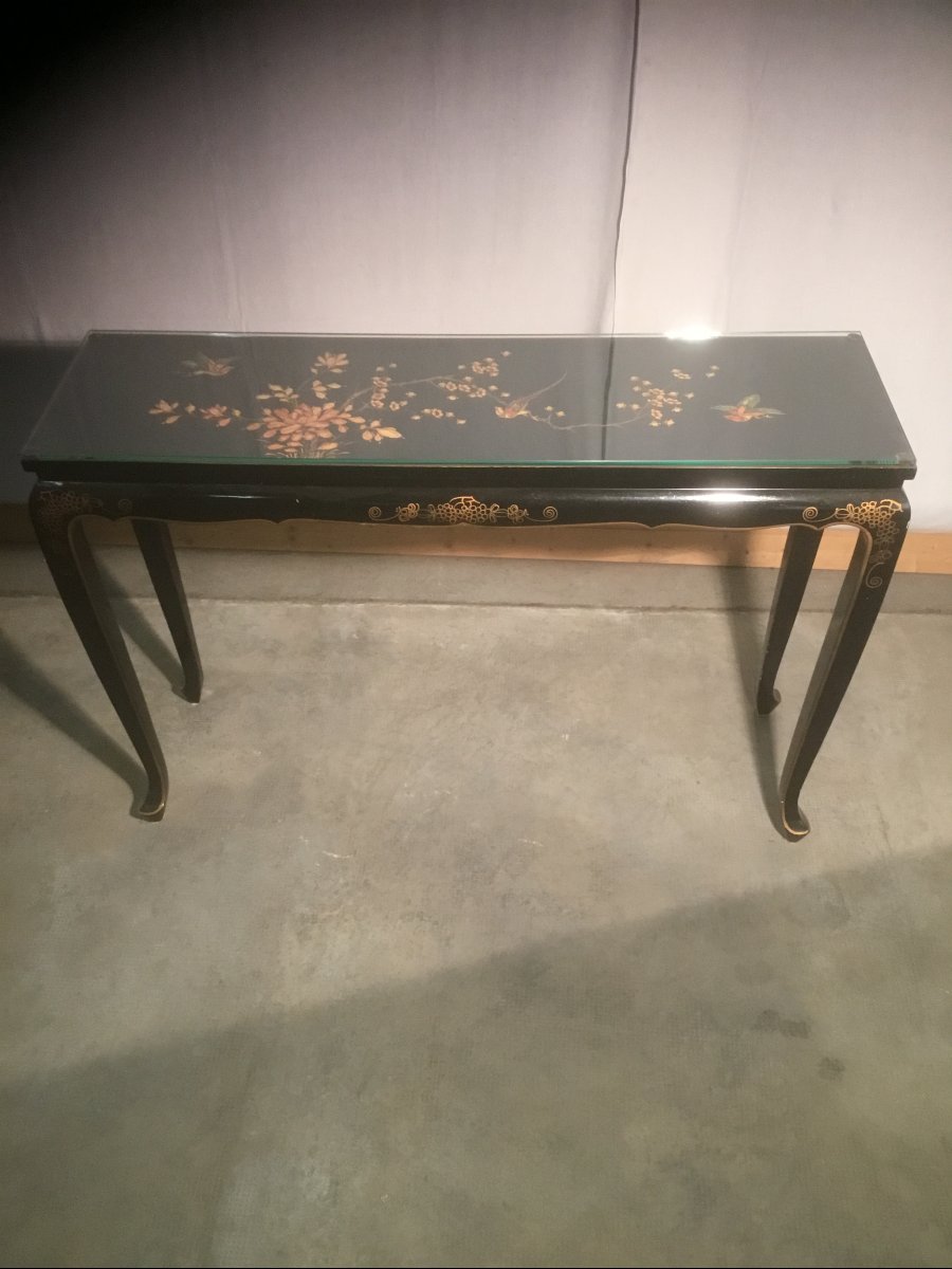 Chinese Lacquer Console Table-photo-3
