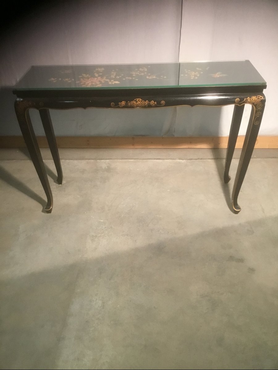 Chinese Lacquer Console Table