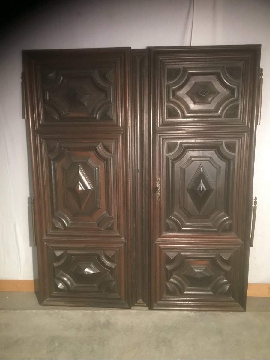 paire de portes Louis XIII