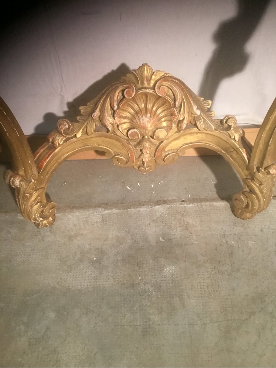 Gilded Napoleon III Console Table-photo-3