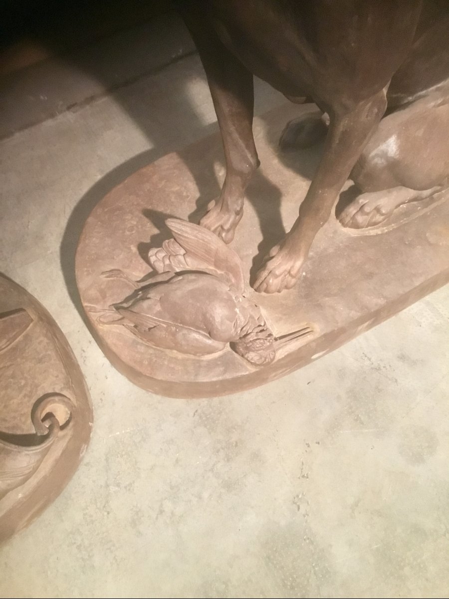Pair Of Cast-iron Statues-photo-4