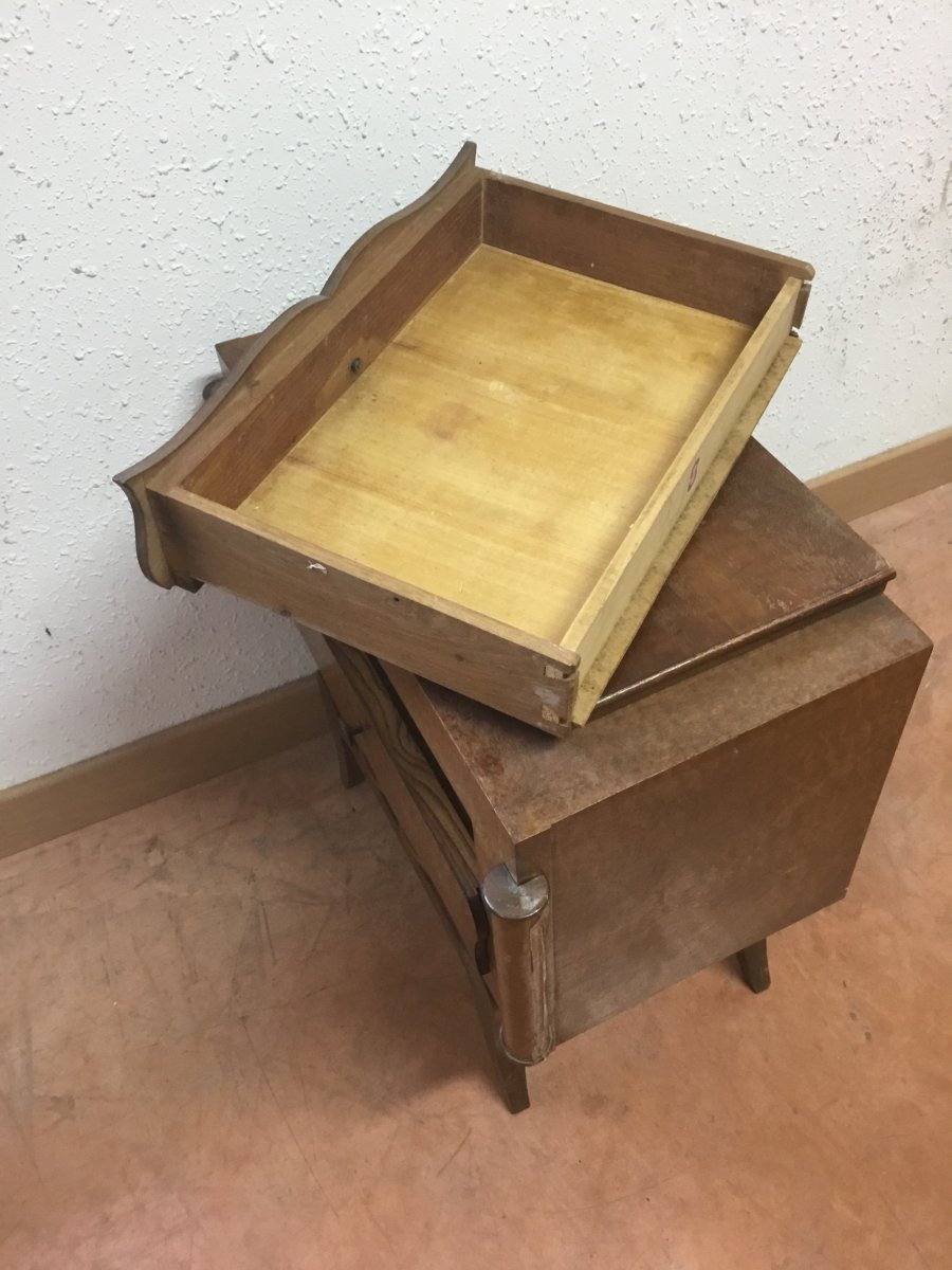 Pair Of Art Deco Bedside Tables-photo-2