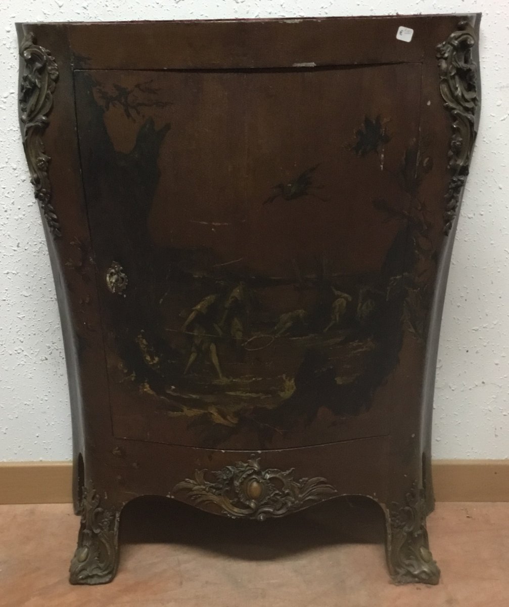 Meuble Napoléon III Vernis Martin