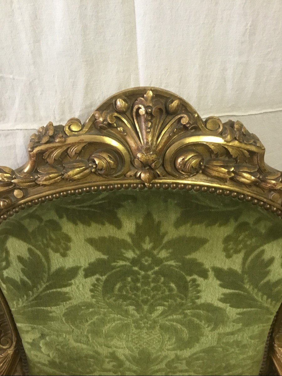 Pair Of Golden Armchair-photo-2