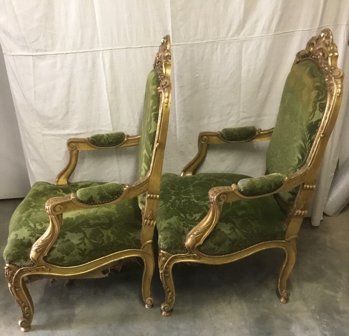 Pair Of Golden Armchair-photo-1