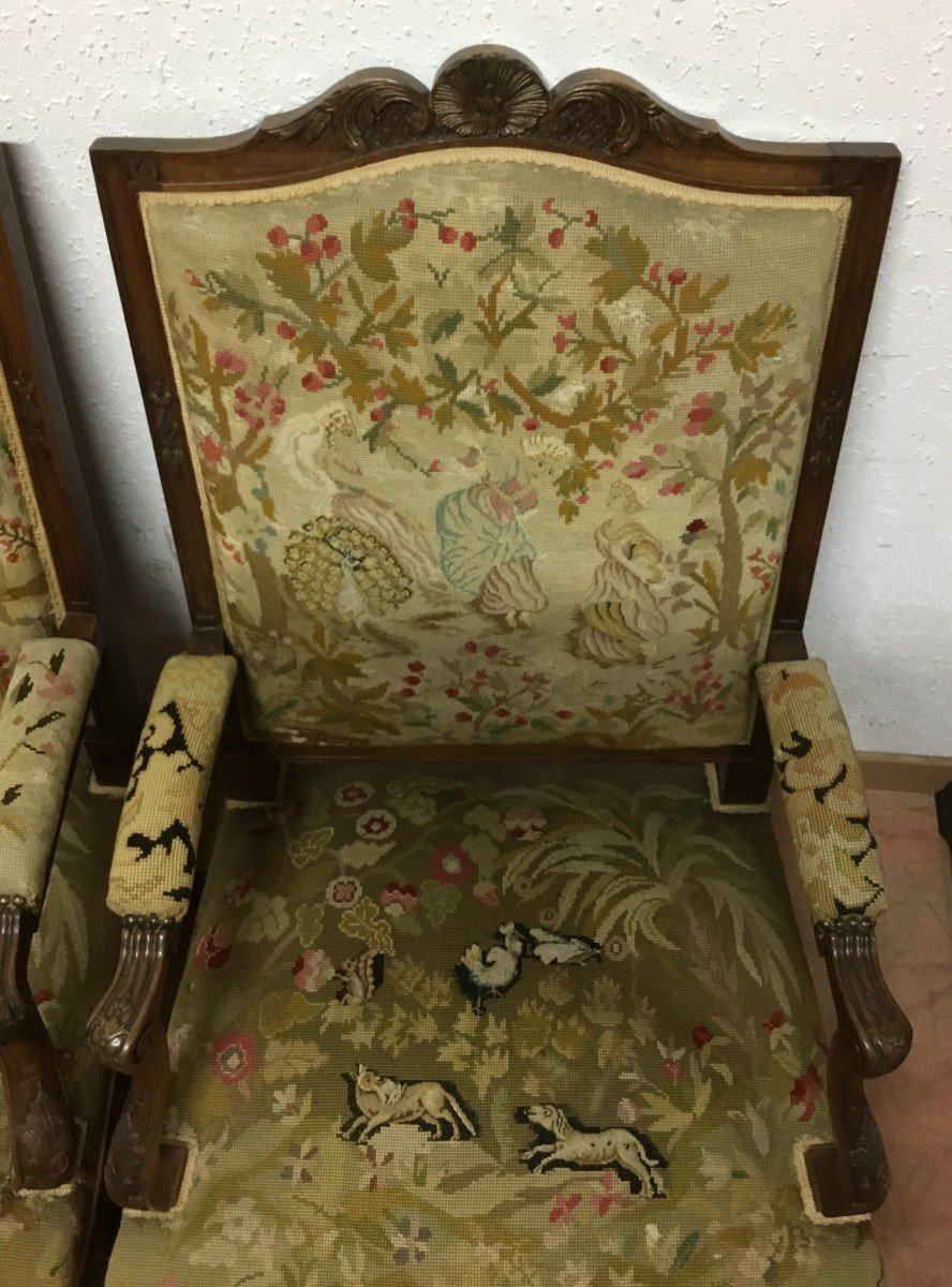 Pair Of Regency Style Armchair-photo-2