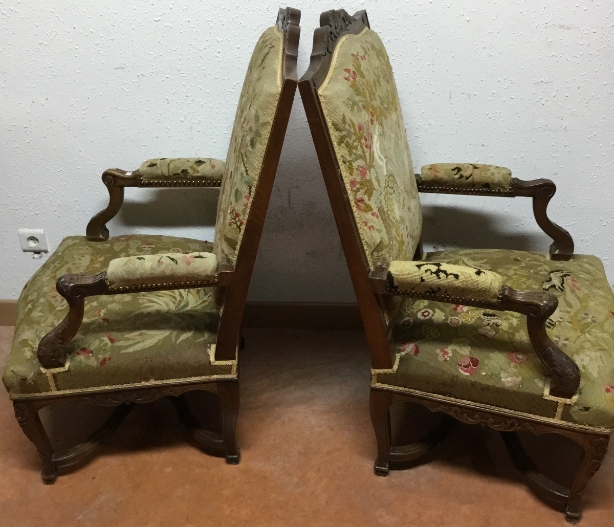 Pair Of Regency Style Armchair-photo-4