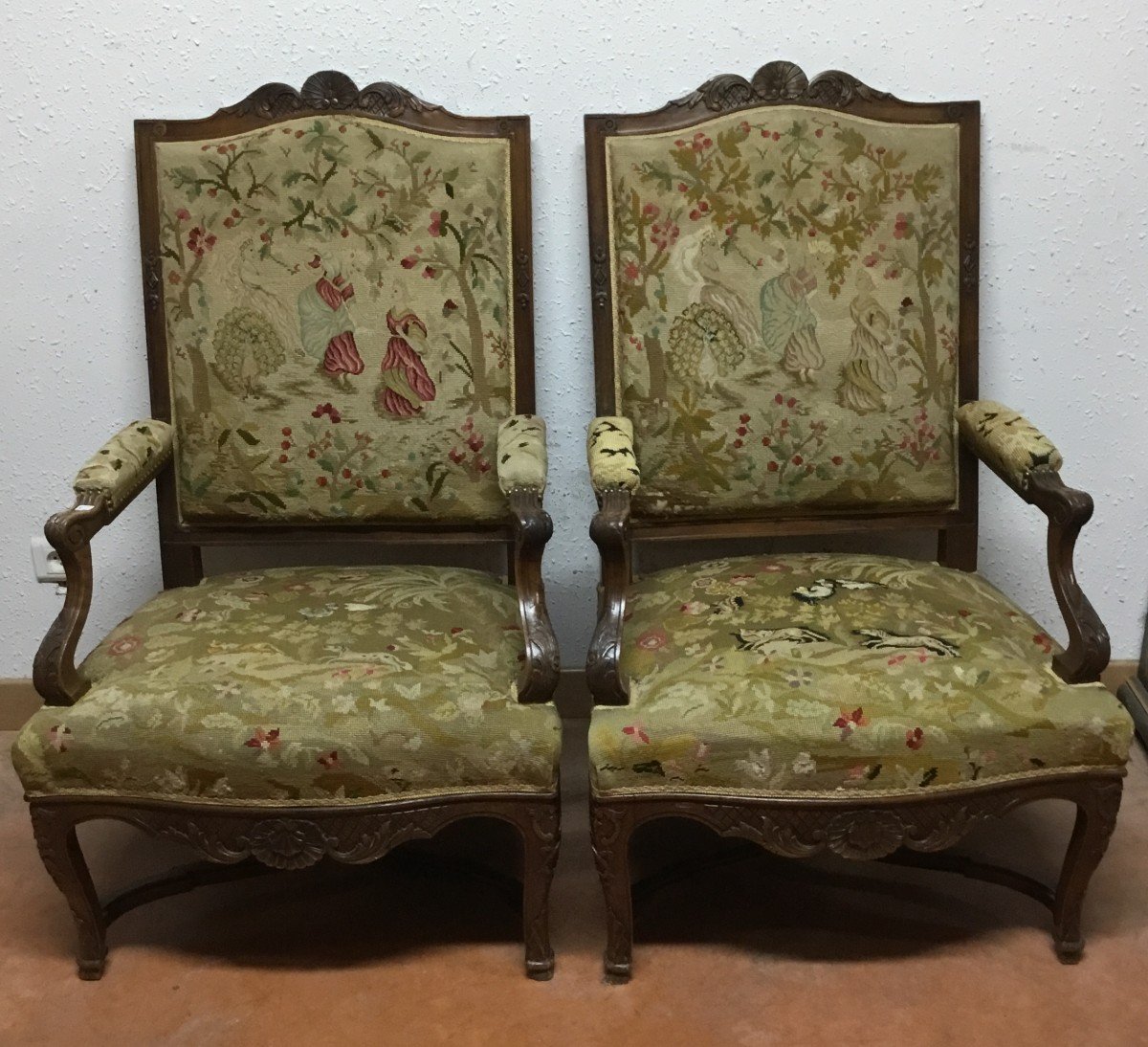 Pair Of Regency Style Armchair