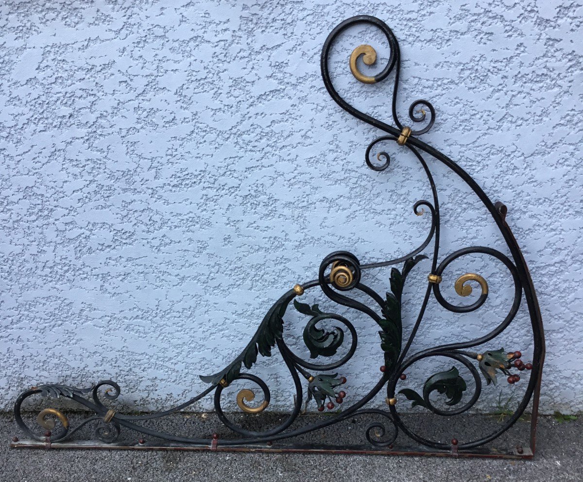 Wrought Iron Sign Holder-photo-4