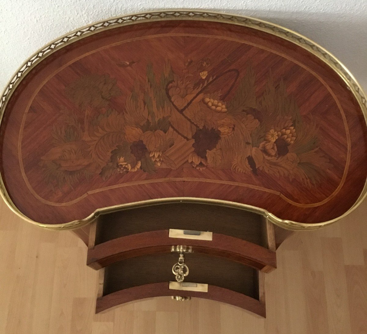 Table Marquetée Napoléon III-photo-2