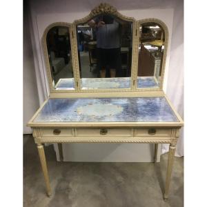 Louis XVI Style Lacquered Dressing Table