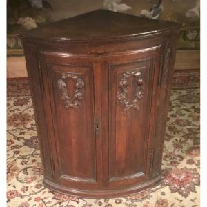 18th Century Oak Corner Cabinet