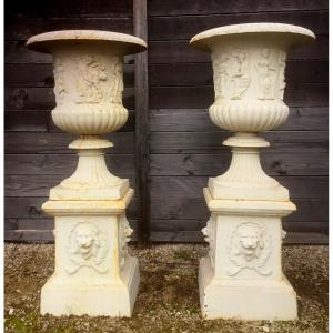 paire de vasque en fonte