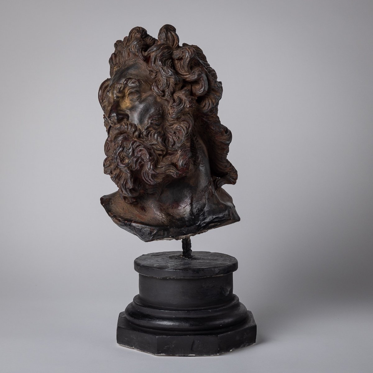 Interesting Nineteenth Wax Bust-photo-2