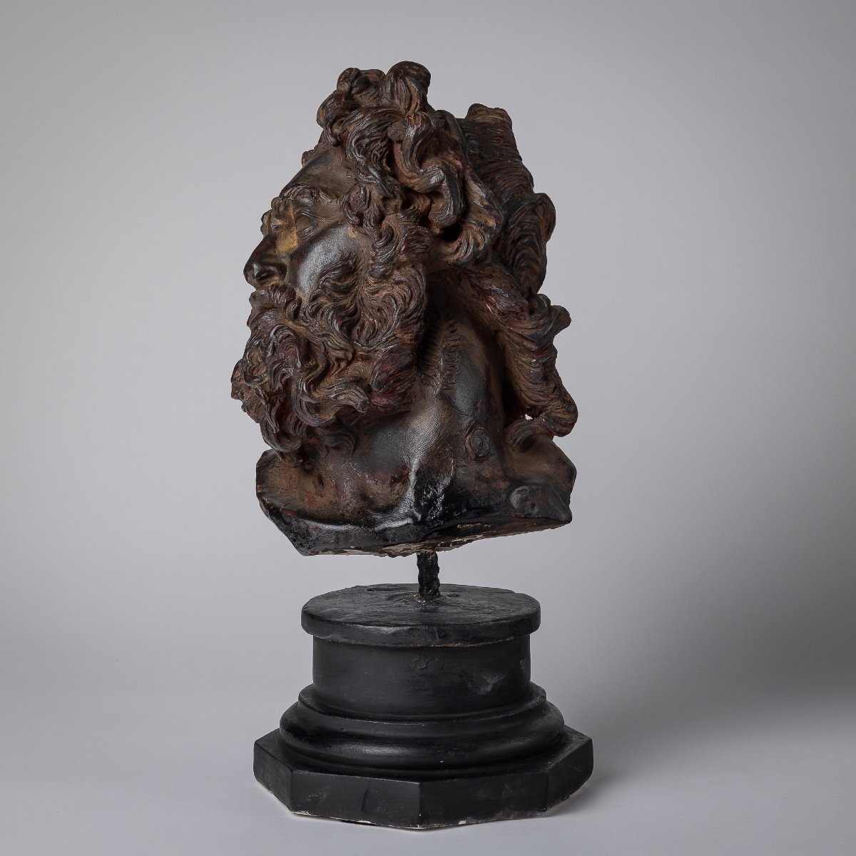 Interesting Nineteenth Wax Bust-photo-3