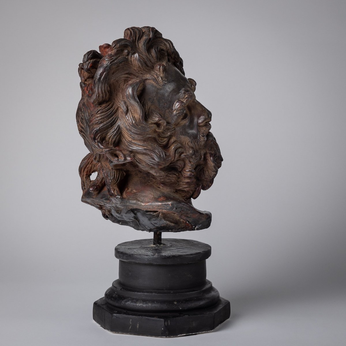 Interesting Nineteenth Wax Bust-photo-4