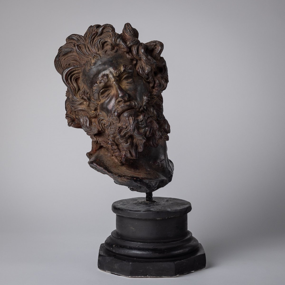 Interesting Nineteenth Wax Bust-photo-2