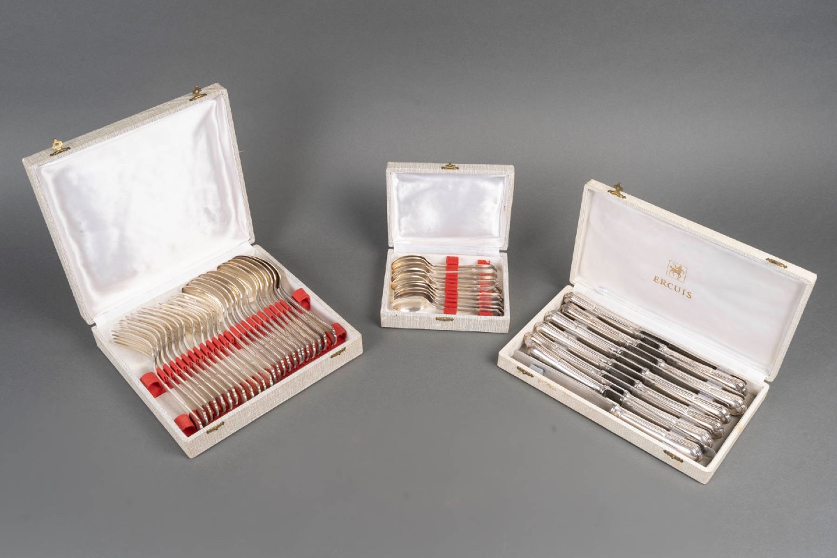 Ercuis Silver-plated Metal Cutlery Set