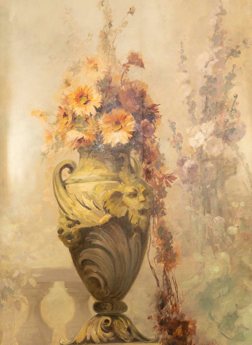 Large Oil On Canvas From The Late 19th Century-photo-2