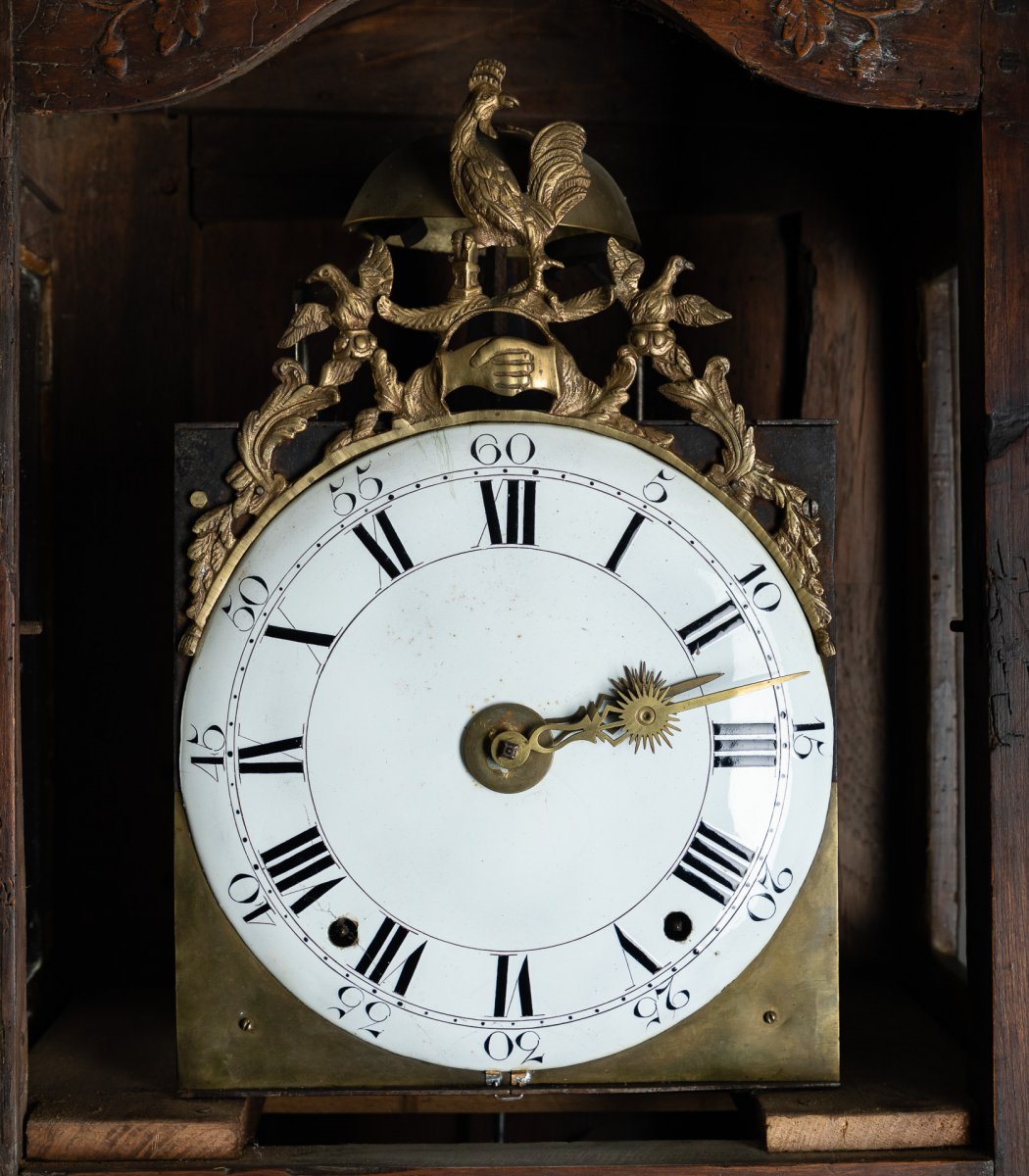 18th Century Parquet Clock-photo-3