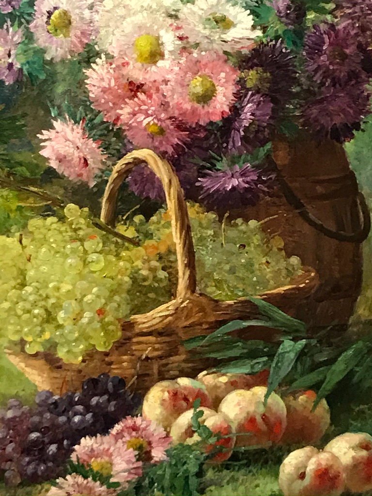 Important Oil On Canvas By Furcy De Lavault-photo-4