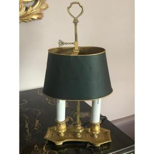 Lampe Bouillotte En Bronze Doré XIX Eme