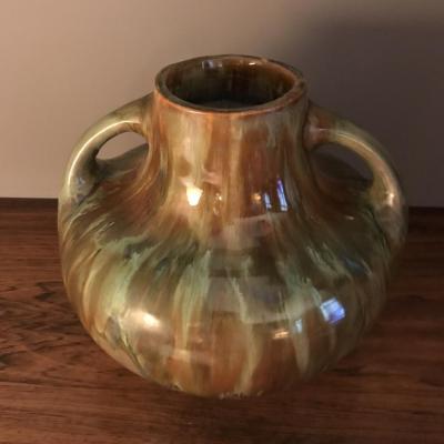 Vase In Glazed Sandstone