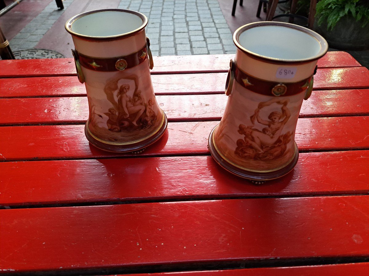 Pair Of Paris Porcelain Vases-photo-6