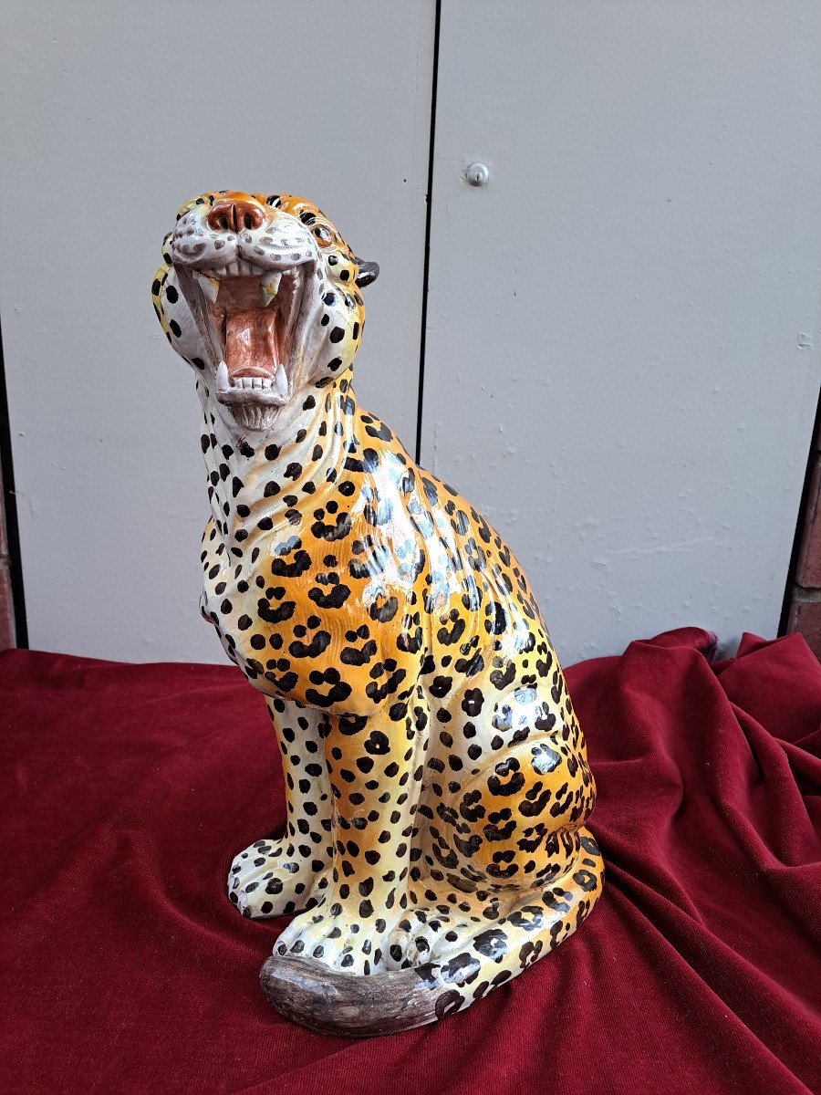 Italian Terracotta Panther-photo-2