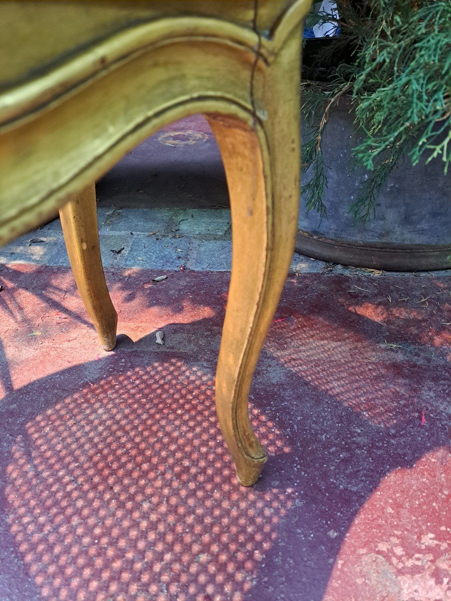 Chaise de chambre en bois doré-photo-2