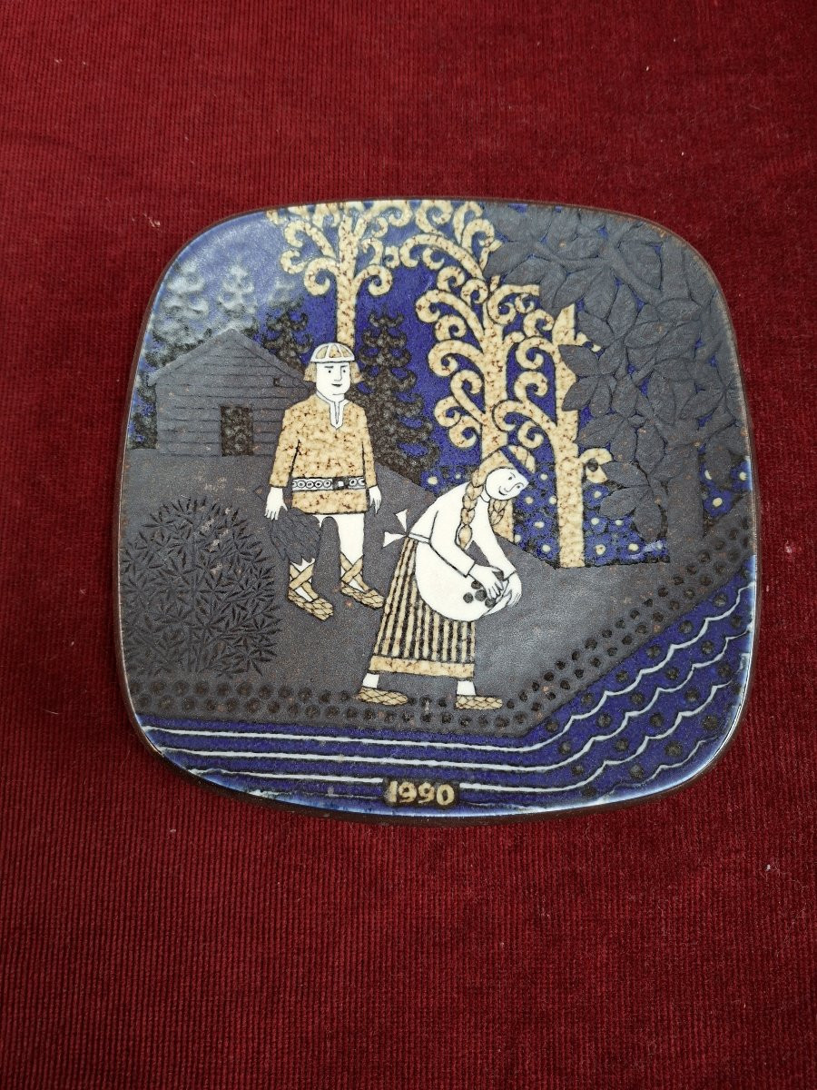 5 Arabia Plates From Finland-photo-1