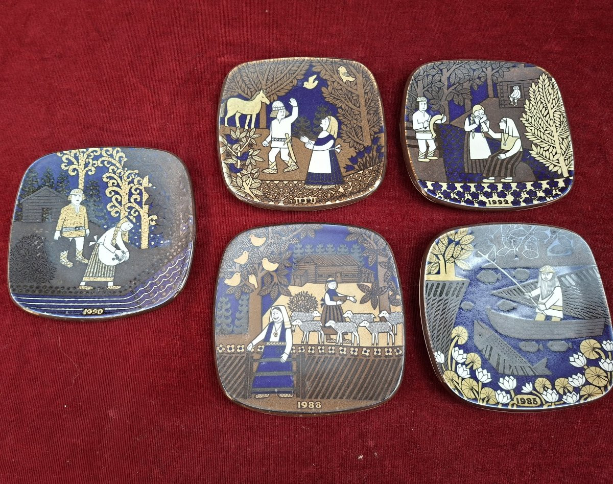 5 Arabia Plates From Finland-photo-6