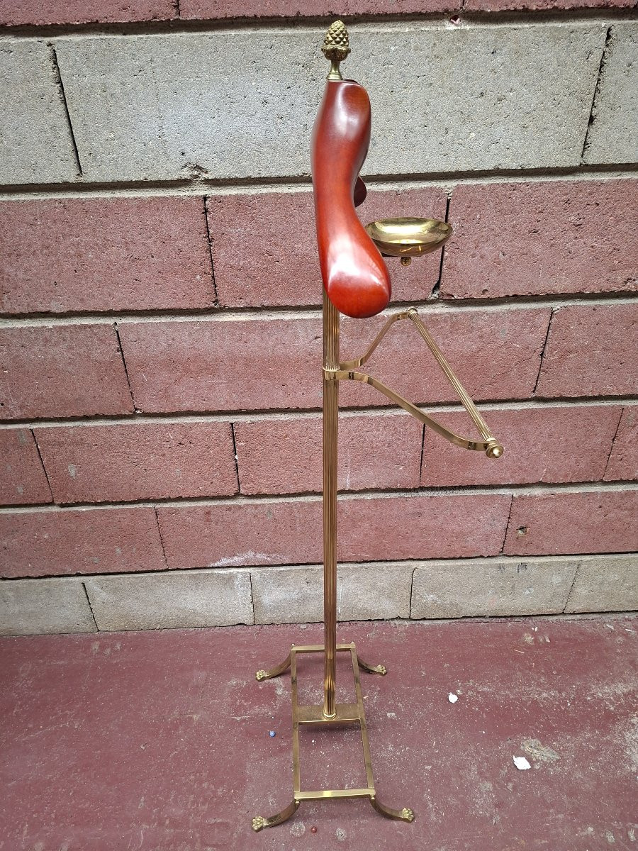 Gilded Brass Valet Stand -photo-3