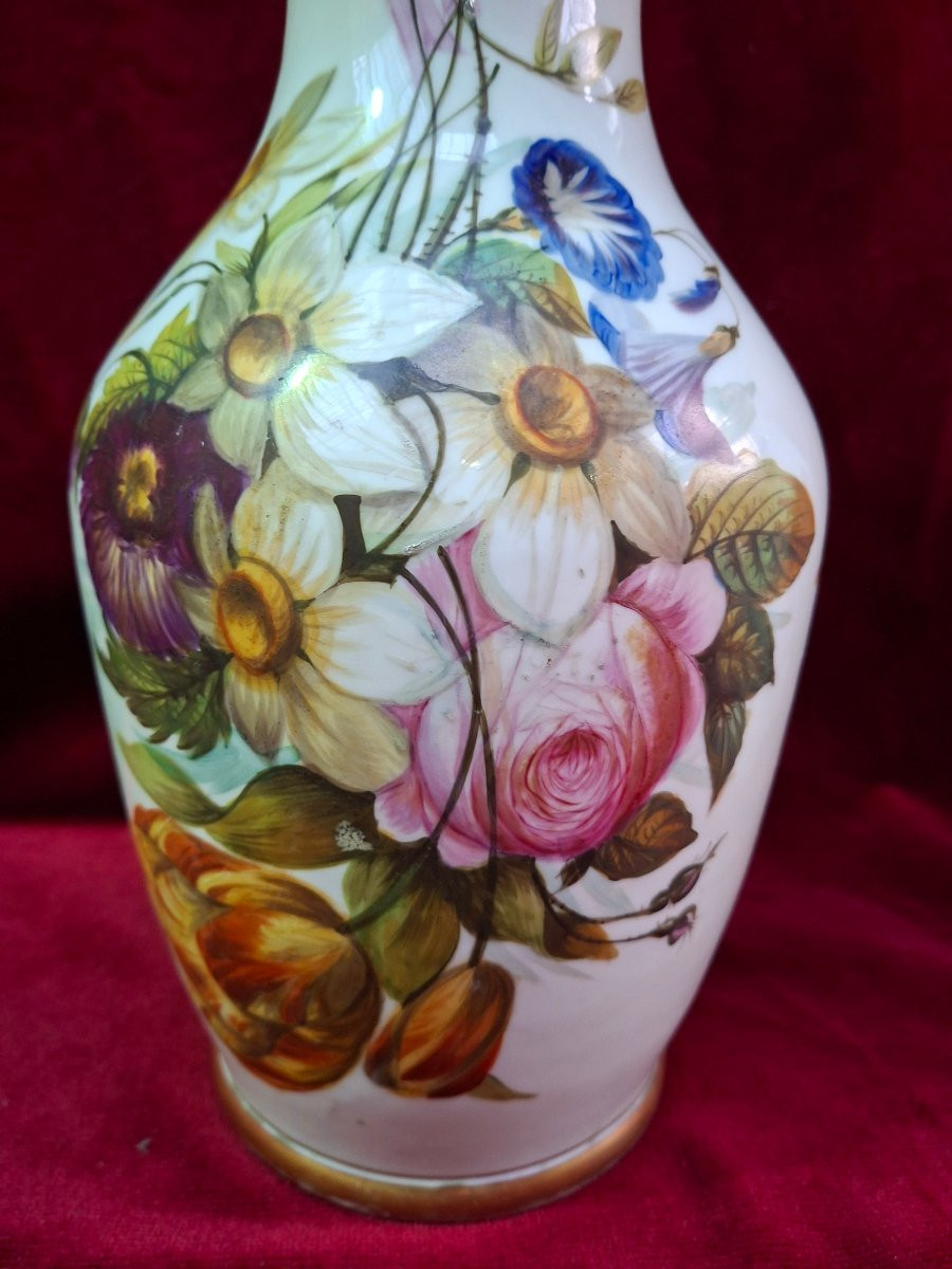 Pair Of Paris Porcelain Vases -photo-7