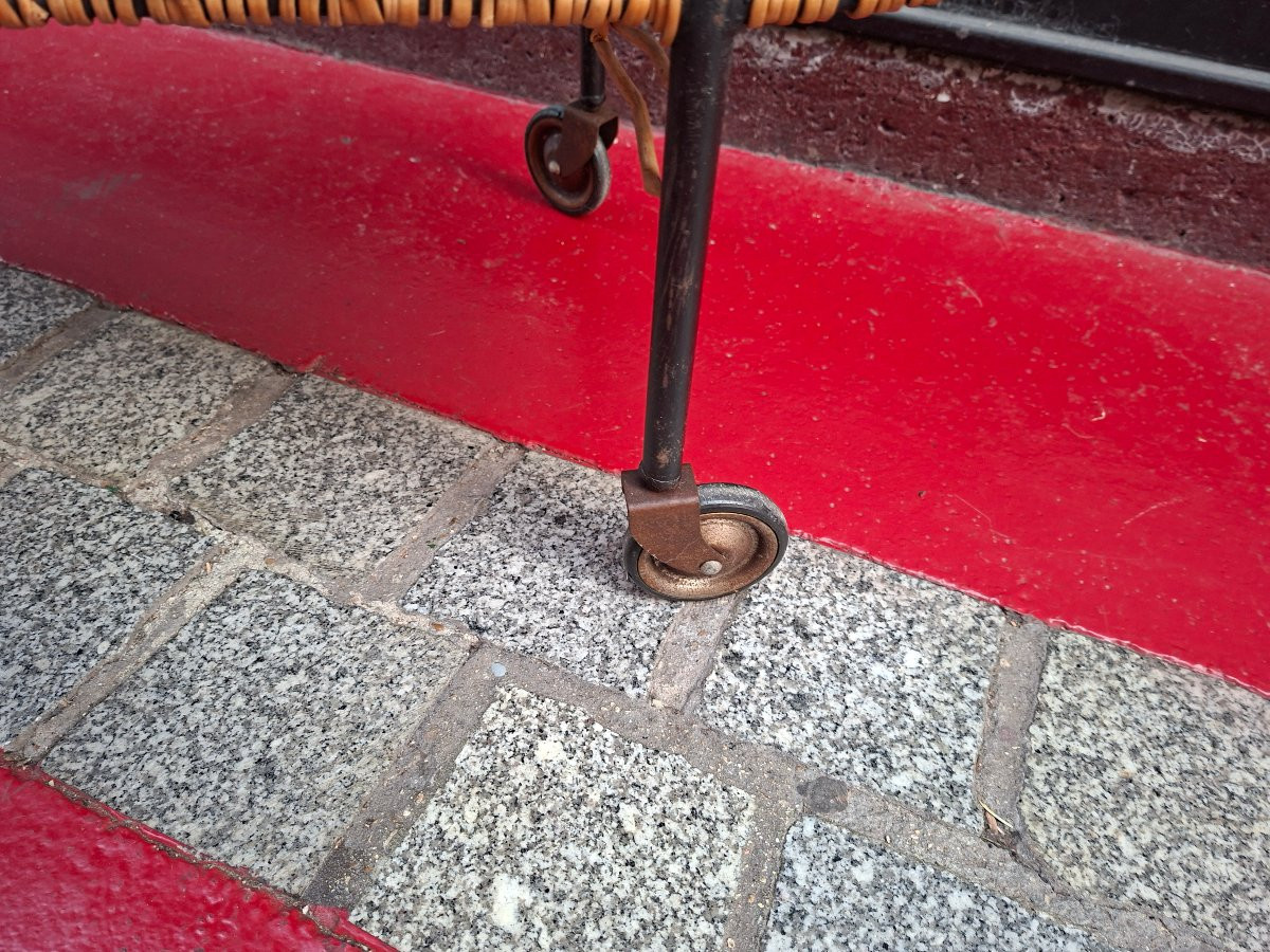 Rattan Serving Cart-photo-6