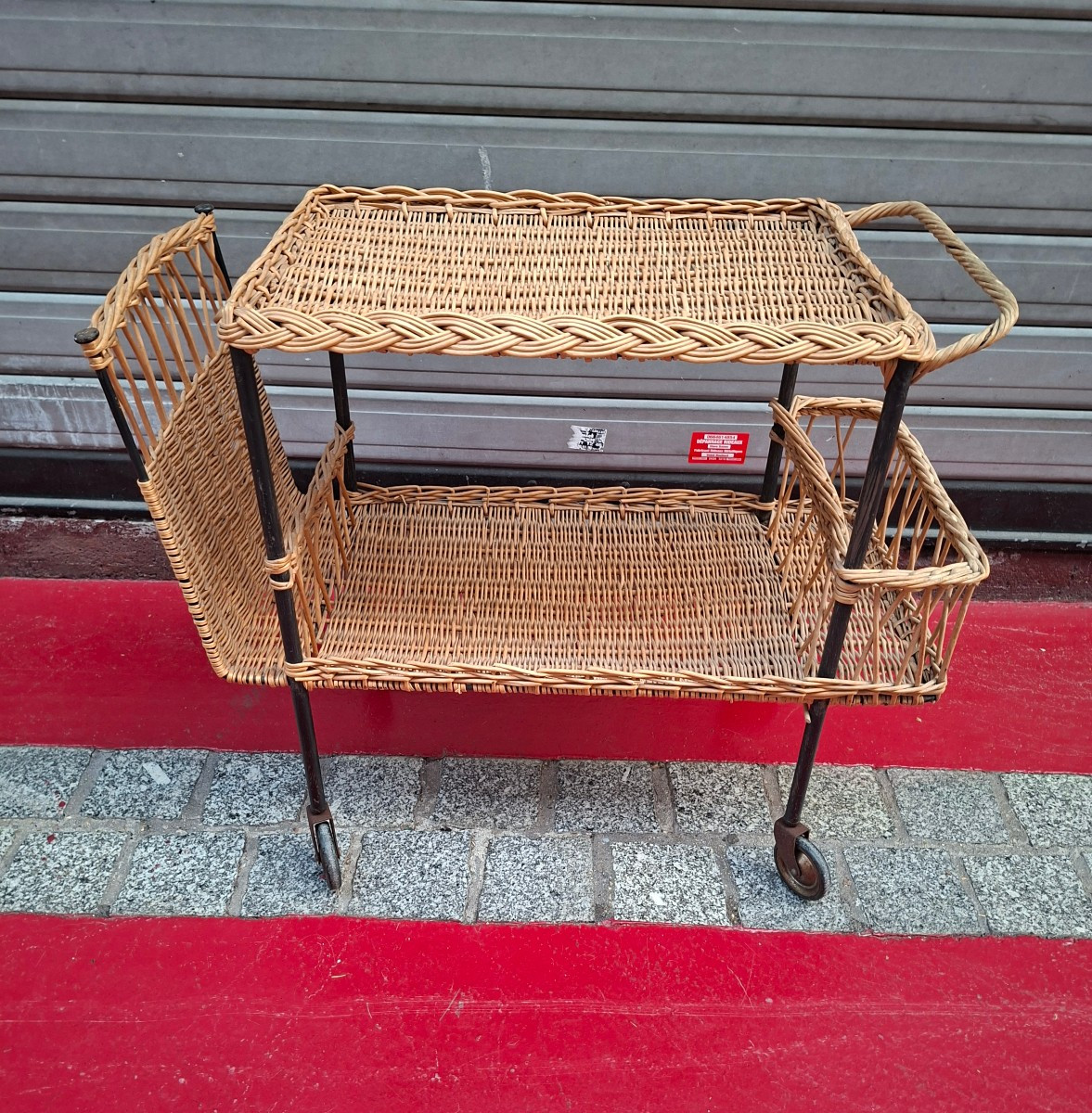 Rattan Serving Cart