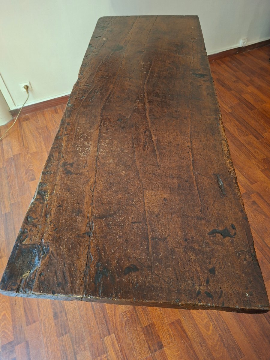 Rectangular Spanish Table Made Of Walnut-photo-3