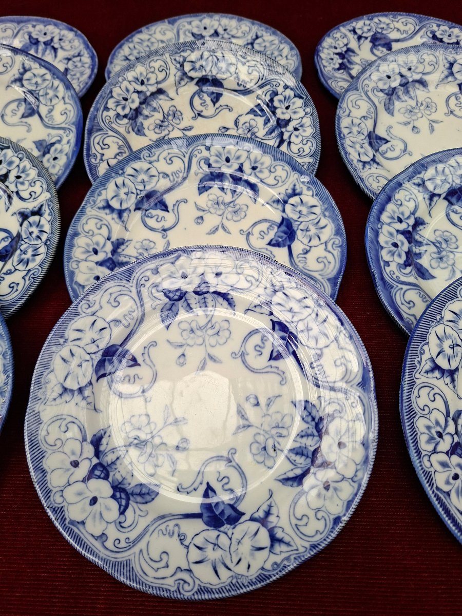 12 Dessert Plates From The Flora Collection-photo-3