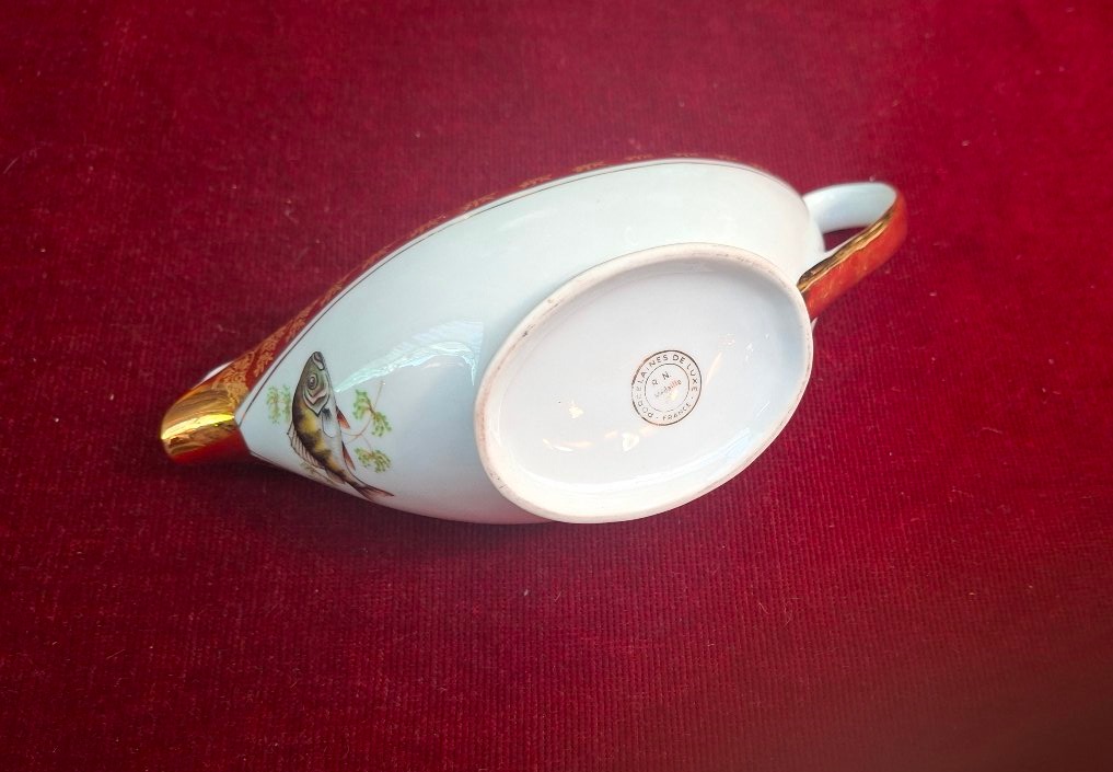 Service à poisson porcelaine Limoges-photo-4