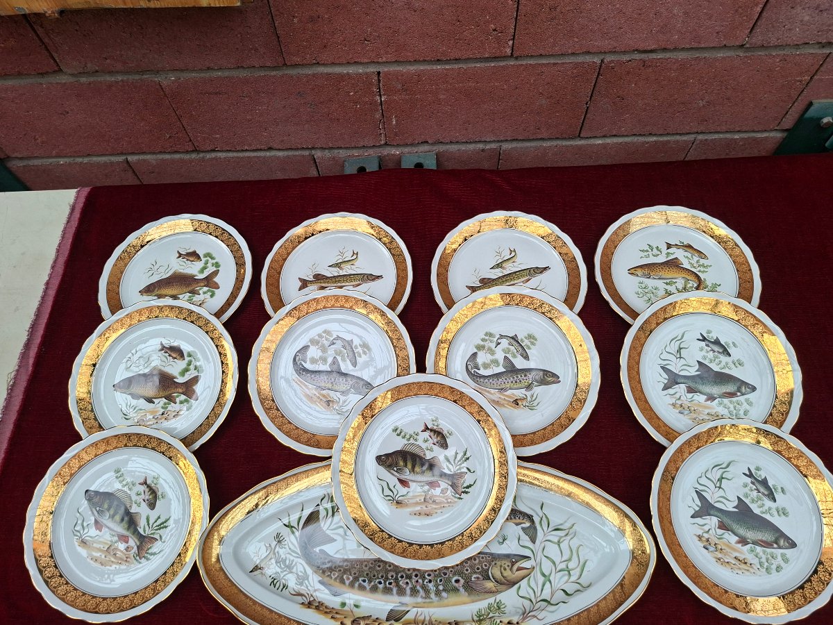 Service à poisson porcelaine Limoges