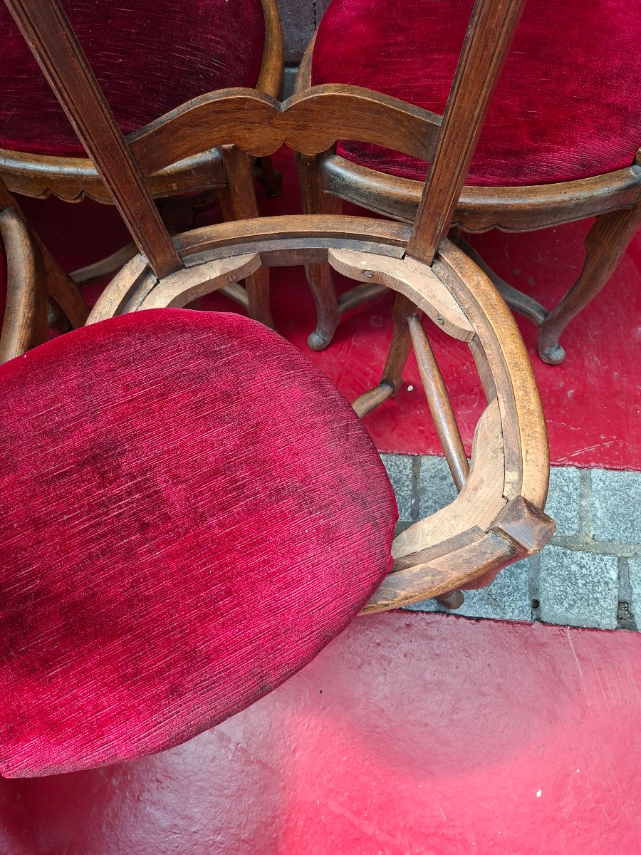 Set Of Eight Rustic Chairs-photo-1