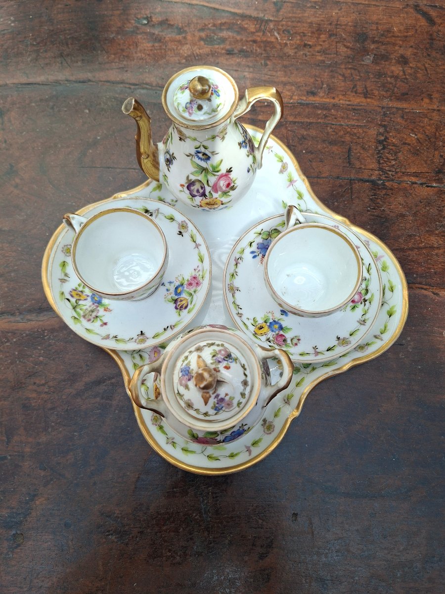 Tête à tête en porcelaine de Paris-photo-2