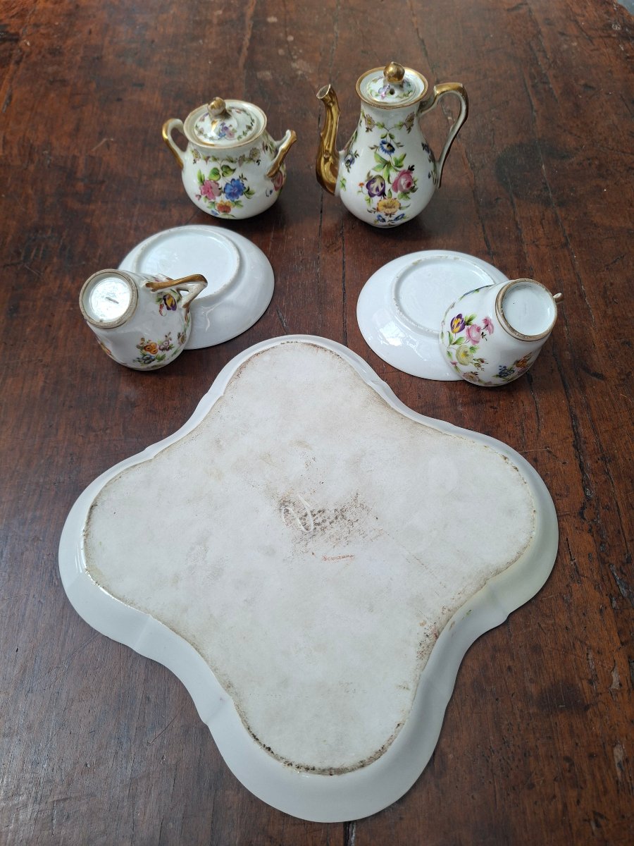 Tête à tête en porcelaine de Paris-photo-4